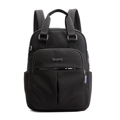 Top-Handle USB Charging Women Backpack Large Capacity Casual Travel Rucksack Preppy Student School Bag 14 inch Laptop Backpack