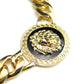 Big Jewelry Fashion High Quality Alloy Drop Oil Lion Head Gold Necklace Collar Bone Sweater Chain