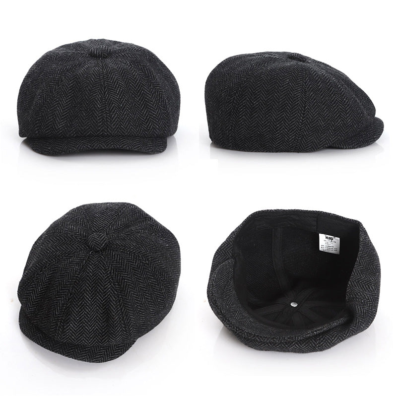 New Baby Hat for Boys Vintage Newsboy Kids Cap Baby Boys Hat Autumn Winter Baby Cap for Boy Children Hats 52/54