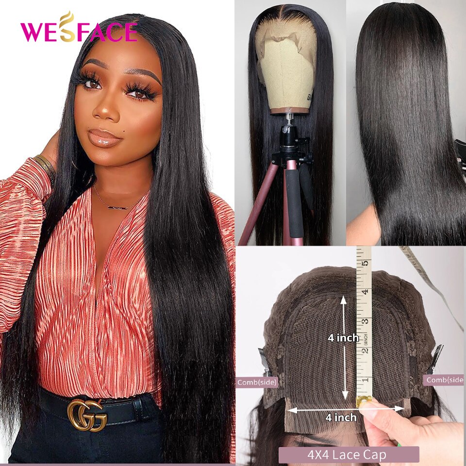 Long Straight Wigs Ombre Brown Blonde Human Hair 13×4 Lace Front Wigs For Black Women Brazilian Human Hair Wigs Remy Hair Wigs