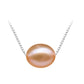 Wedding Real Black 8-9-10mm Natural Freshwater Pearl Necklace 925 Sterling Silver Pearl Pendant Necklace For Women