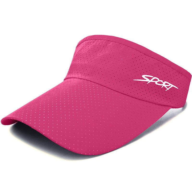 Summer Women Breathable Air Sun Hats Quick-dry Visor UV Protection Top Empty Solid Men Sports Tennis Golf Running Sunscreen Cap