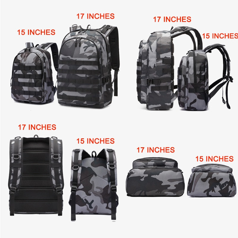 Men Backpack Men Laptop Bag Military Tactical Backpack Student Schoolbag Camouflage Travel Canvas Knapsack Pack