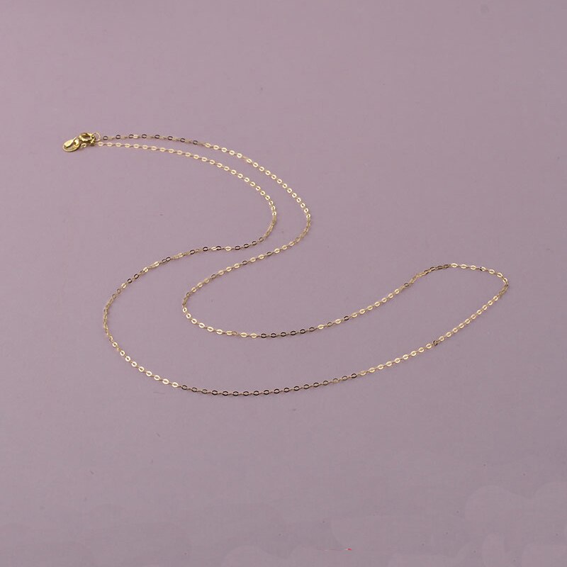 NYMPH 100% 18K AU750 Gold Necklace Chain Lovely Gourd for Women Party Fine Jewelry Gift Real 24K 999 Yellow Gold Pendant X531