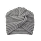 Women&#39;s Knitted Turban Hat Bohemia Cashmere Cross Wrap Head Lndian  Wool   Bonnet Turbante Cap