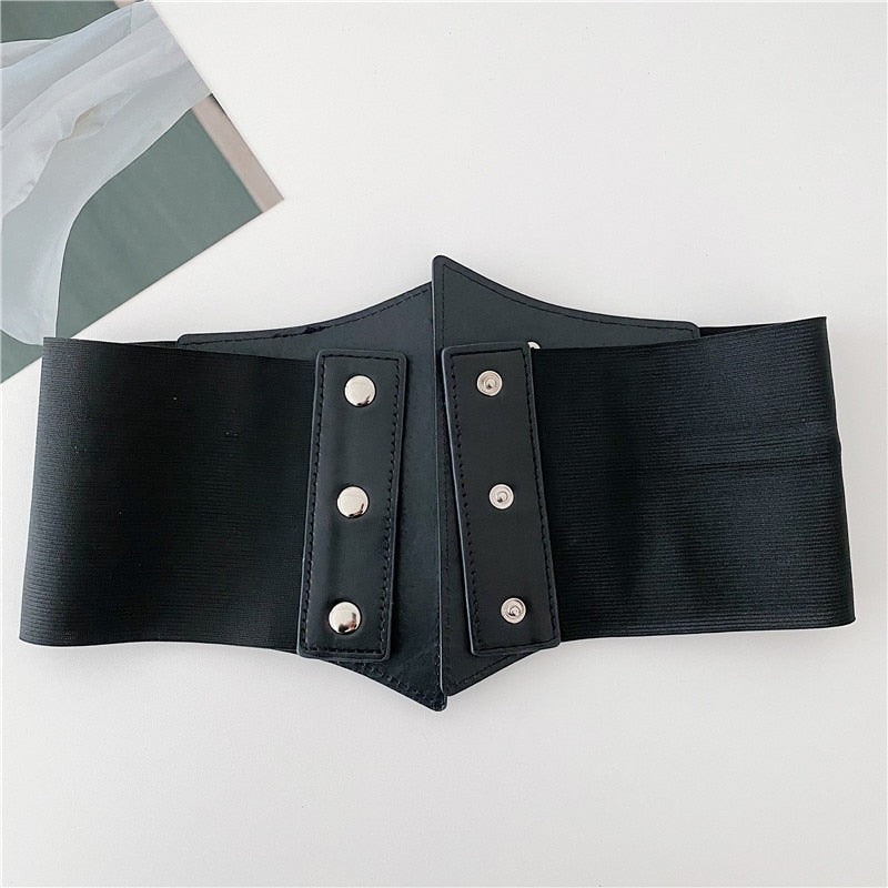 Wide Corset Belt Elastic Plus Size Belts For Women High Quality Big Stretch Cummerbunds Female Waist Punk Goth Ceinture Femme