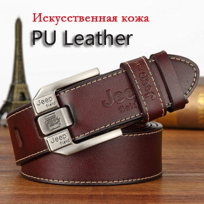 Belt Male Fashion Leather Men Real Genuine Leather Waist Strap Luxury Brand Pin Buckle Men's Belt Cummerbunds Ceinture Homme