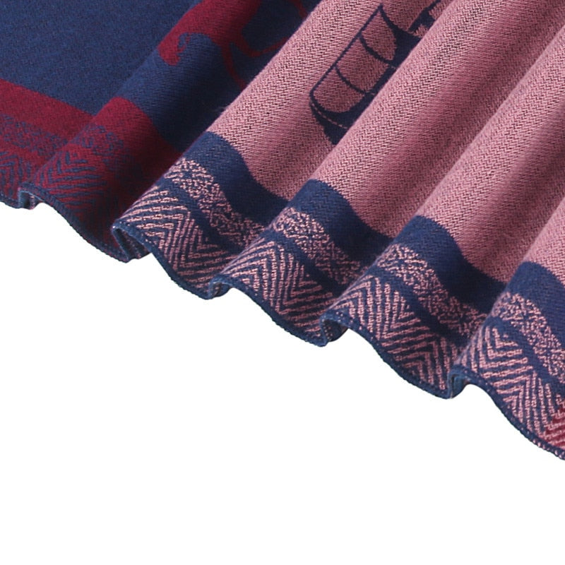 Leo anvi soft Warm Winter scarf business Casual brand designer cashmere Scarf Men horse carriage Shawl scarves foulard bufanda