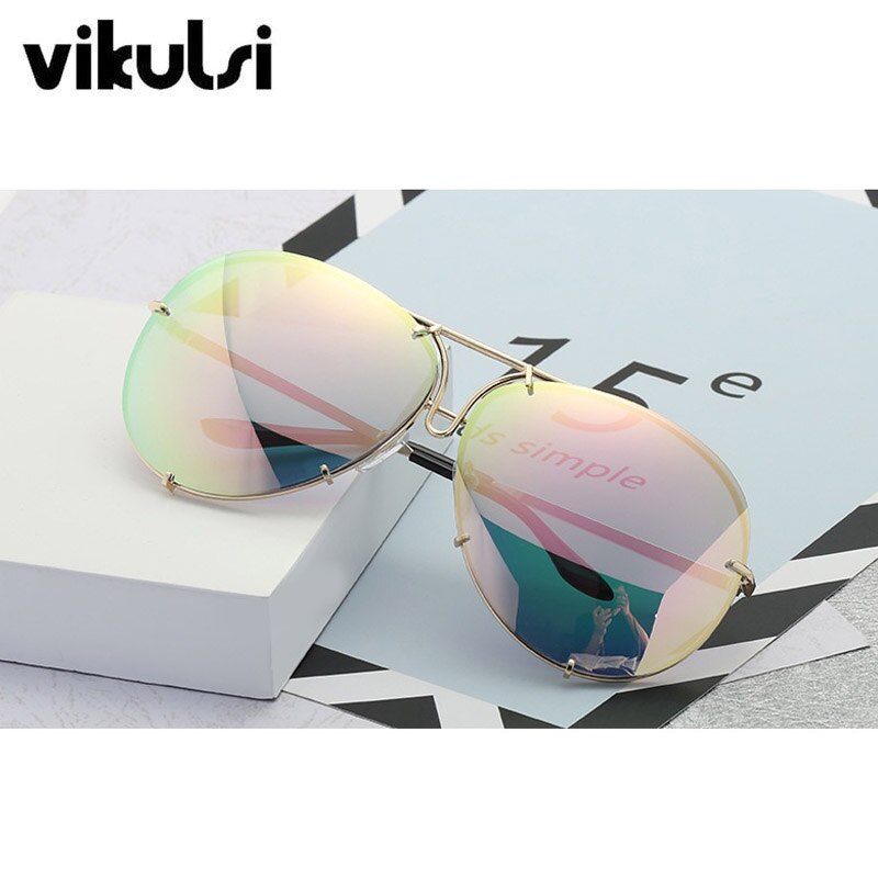 Unique Vintage Eyeglasses Transparent Glasses Women Rimless Glasses Oversized Clear Shades lunettes Sunglasses Female