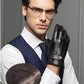 YY8597 Spring/Winter Real Leather Short Gloves For Men Male Thin/Thick Black/Brown Touched Screen Gant Gym Luvas Driving Mittens