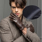 YY8597 Spring/Winter Real Leather Short Gloves For Men Male Thin/Thick Black/Brown Touched Screen Gant Gym Luvas Driving Mittens