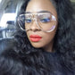 Unique Vintage Eyeglasses Transparent Glasses Women Rimless Glasses Oversized Clear Shades lunettes Sunglasses Female