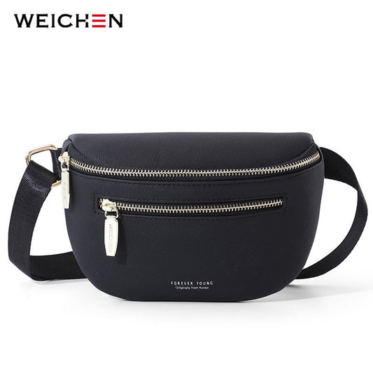 WEICHEN Multi-functiona Women's Fanny Pack Shoulder Bag and Chest Bag Female Belt Sac Women Waist Bag High Quality Ladies Bolsa