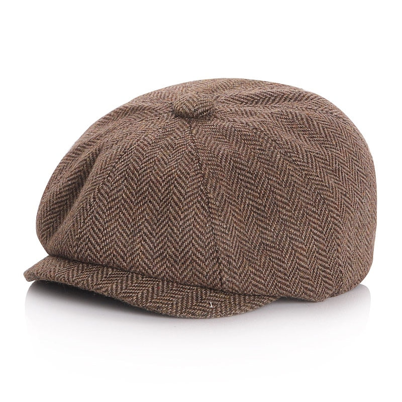 New Baby Hat for Boys Vintage Newsboy Kids Cap Baby Boys Hat Autumn Winter Baby Cap for Boy Children Hats 52/54