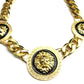 Big Jewelry Fashion High Quality Alloy Drop Oil Lion Head Gold Necklace Collar Bone Sweater Chain