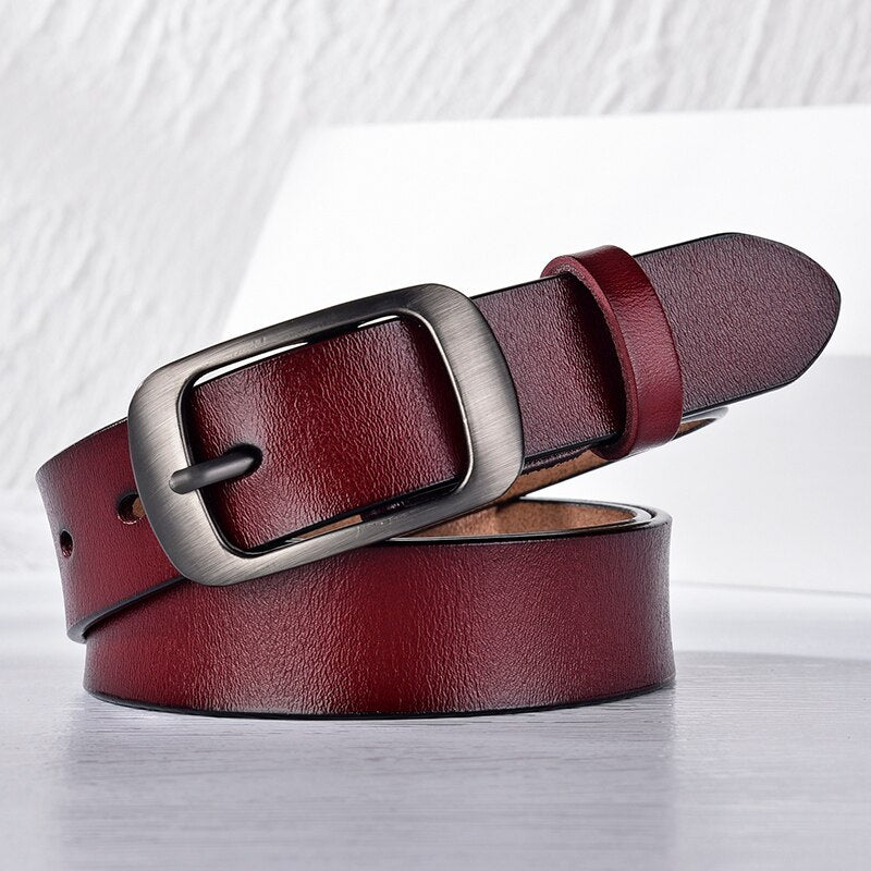 DWTS  Women Belt Fashion Female Belt Women Genuine Leather Belts For Women Female Belts Pin Buckle belts Fancy Vintage for Jeans