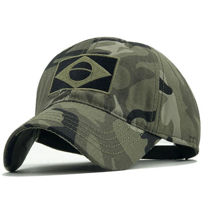 New Tactical Baseball Cap Men Summer Brazil Flag Sun Protection Snapback Cap Male Fashion Casual Golf Baseball Hat Airsoft Hat