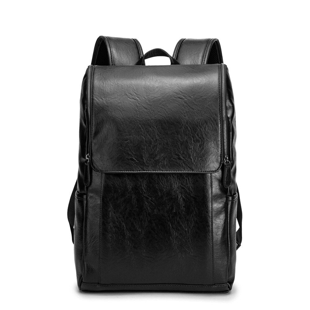 Men Anti Theft Laptop Backbags Leather Backpack Stylish Travel Bagpack Male Computer School Bag for Boys Rugzak Sac A Dos Homme