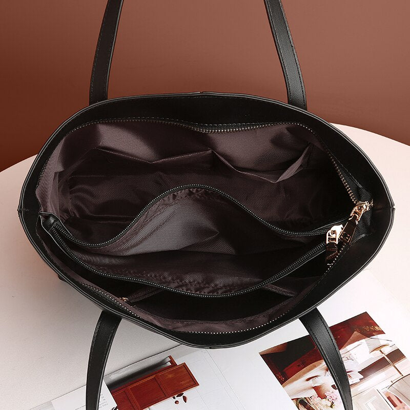 New 2021 Large Women&#39;s Bag Large Capacity Shoulder Bags High Quality PU Leather Shoulder Bags Ladies Wild Bags Sac a Main Femme