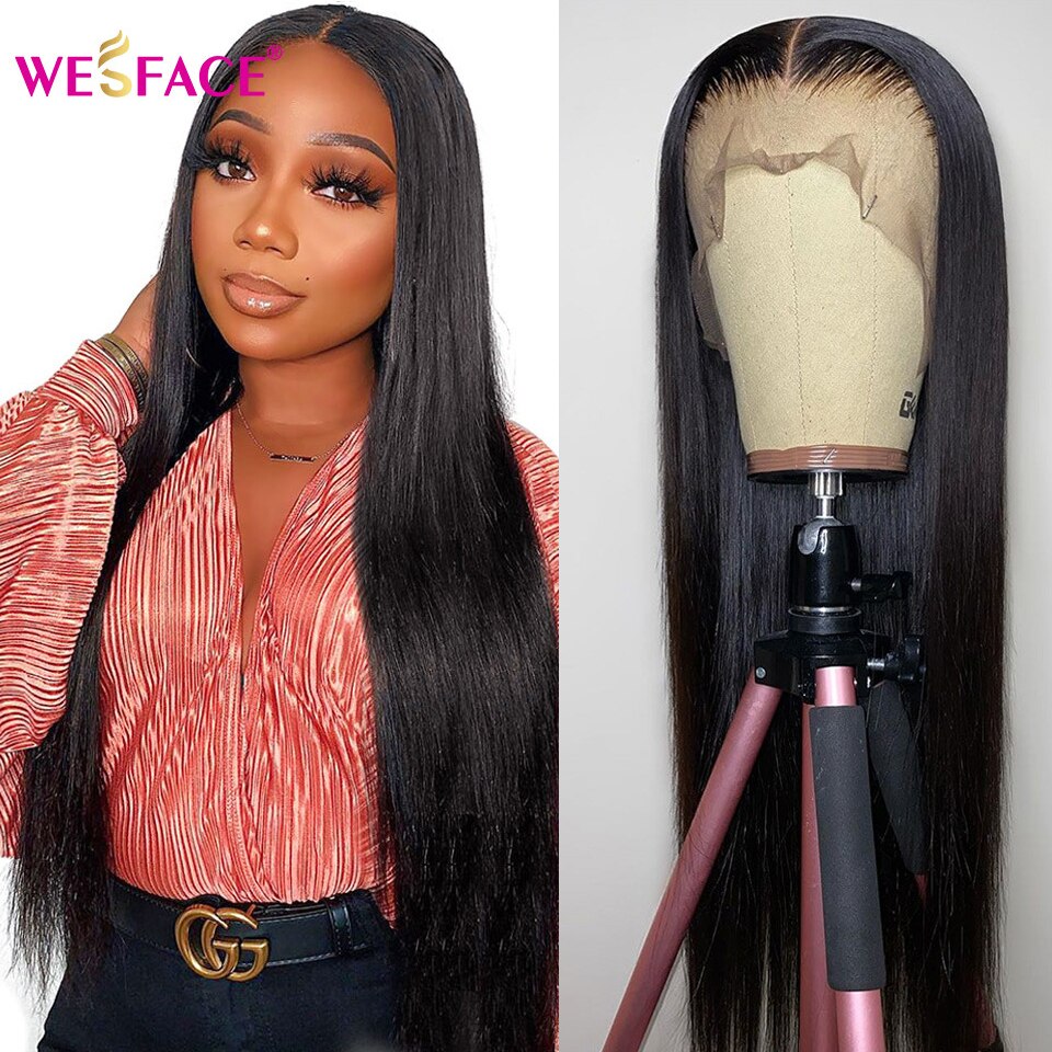 Long Straight Wigs Ombre Brown Blonde Human Hair 13×4 Lace Front Wigs For Black Women Brazilian Human Hair Wigs Remy Hair Wigs