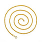 CHUHAN Jewelry 18k Gold Twisted chain AU750 Real Gold Hemp rope Necklace Fashion All-match models Fine Jewelry accessories