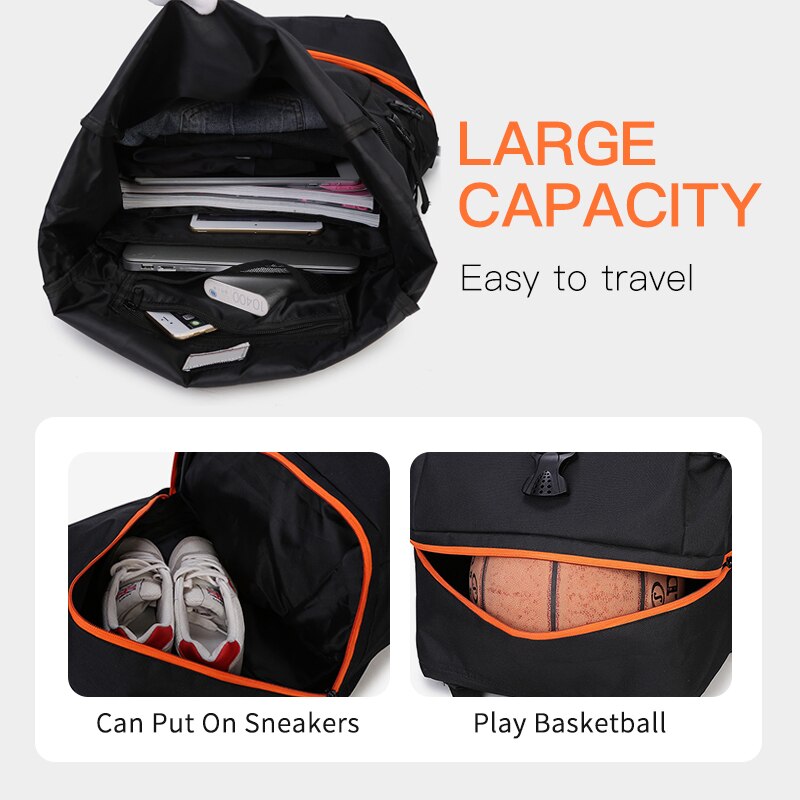 inrnn Outdoor Basketball Sports Backpack for Teenager Large Capacity Men Laptop Backpack Fashion Travel Backpacks Male Mochila