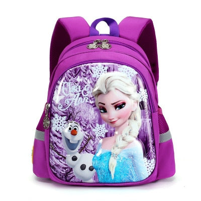 Disney Kindergarten schoolbag cartoon Elsa shoulder bag girl boy  baby children backpack kid Frozen schoolbag backpack