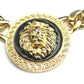 Big Jewelry Fashion High Quality Alloy Drop Oil Lion Head Gold Necklace Collar Bone Sweater Chain