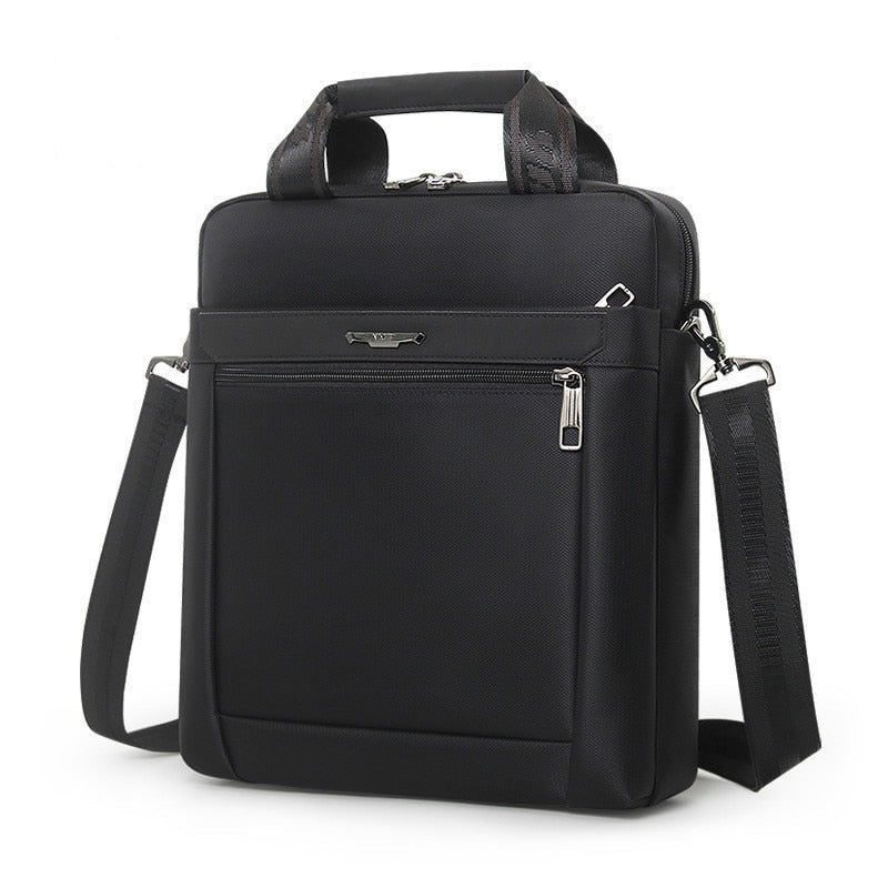 Men Small Briefcase Vertical Document Pack Men&#39;s Single Shoulder 12-inch IPAD Bag Male Waterproof Nylon Messenger Bag Sac Homme