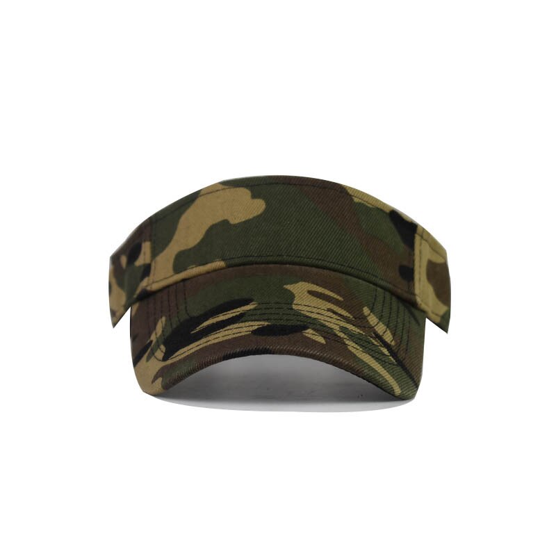 Men&#39;s Camouflage Summer Sun Hats Tactical Army Empty Top Visor Cap Women Adjustable Outdoor Sports Cycling Tennis Cap Beach Hat