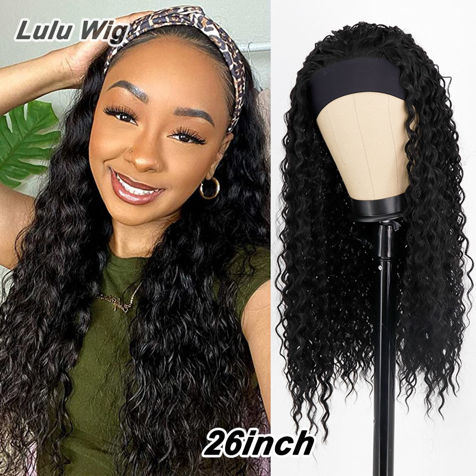 Short Curly Blonde Wig For Black Women Afro Kinky Curly Wig With Bangs Synthetic Natural Glueless Ombre Brown Blonde Cosplay Wig