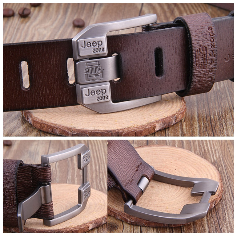 Genuine Leather for Men High Quality Jeans Belt Strap Luxury Brand Pin Buckle Men's Business Belts Cummerbunds Ceinture Homme