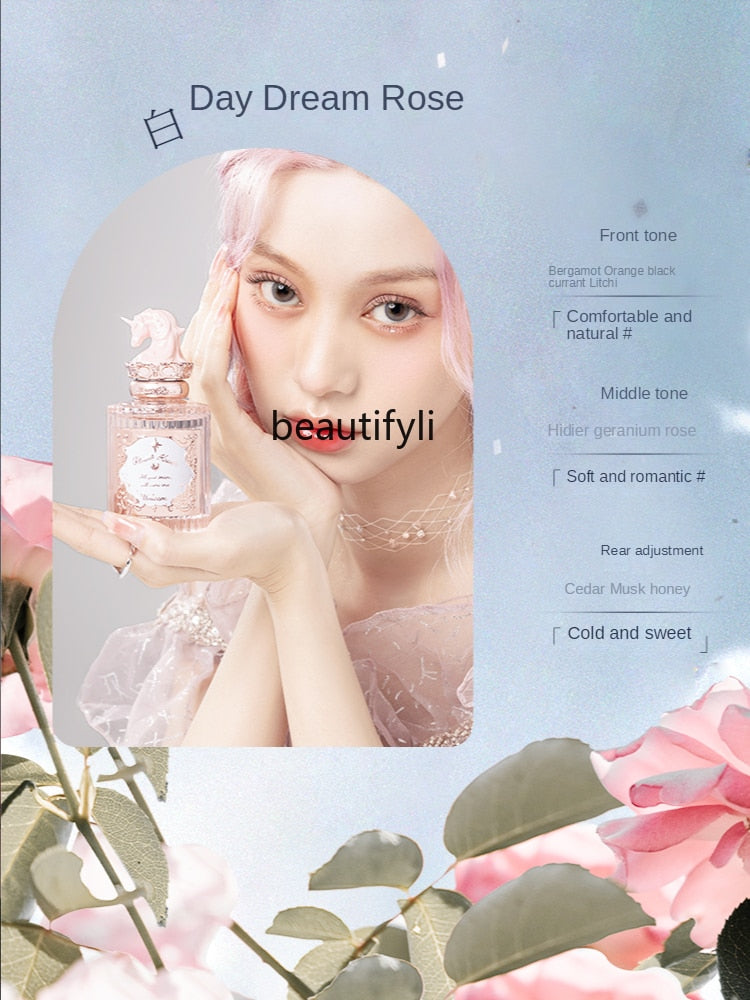 yj Flower Know Unicorn Eau De Toilette Refreshing Flowering and Fruiting Fragrant Rose No Flowering and Fruiting 50ml