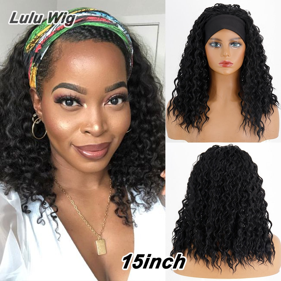 Short Curly Blonde Wig For Black Women Afro Kinky Curly Wig With Bangs Synthetic Natural Glueless Ombre Brown Blonde Cosplay Wig