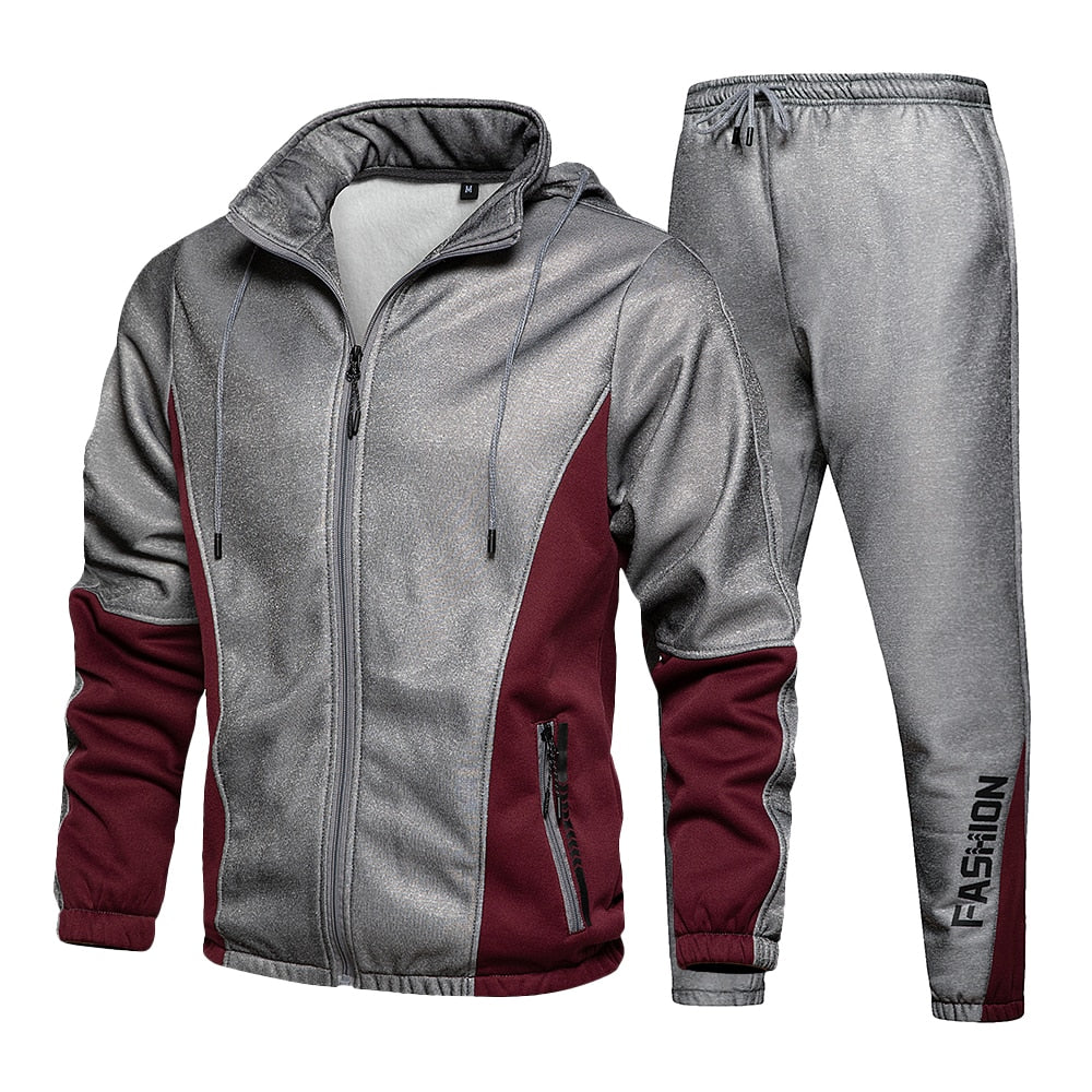 Men&#39;s Tracksuit 2022 Man Two Piece Set Sweatsuit Polyester Overalls Leisure Suit Hooded Sweatshirts And Hip Hop Harlan Pants