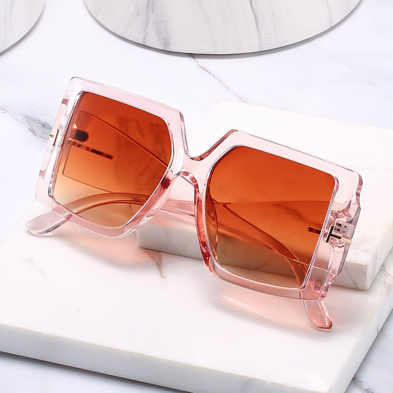 TEENYOUN Oversized Luxury Brand Designer For Women Men Square T Decoration Lunette Soleil Femme Oculos Sunglasses Sun Glasses