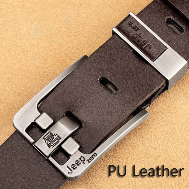 Genuine Leather for Men High Quality Jeans Belt Strap Luxury Brand Pin Buckle Men's Business Belts Cummerbunds Ceinture Homme