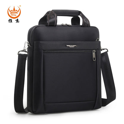 Men Small Briefcase Vertical Document Pack Men&#39;s Single Shoulder 12-inch IPAD Bag Male Waterproof Nylon Messenger Bag Sac Homme