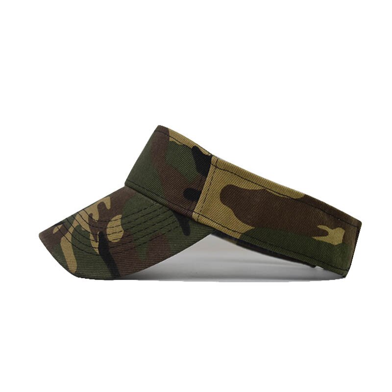 Men&#39;s Camouflage Summer Sun Hats Tactical Army Empty Top Visor Cap Women Adjustable Outdoor Sports Cycling Tennis Cap Beach Hat