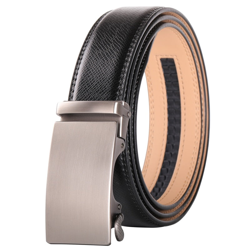 Plyesxale Brown Leather Belt Men 2022 Automatic Buckle Mens Belt For Jeans Vintage Style Mens Belts Luxury Ceinture Homme B9