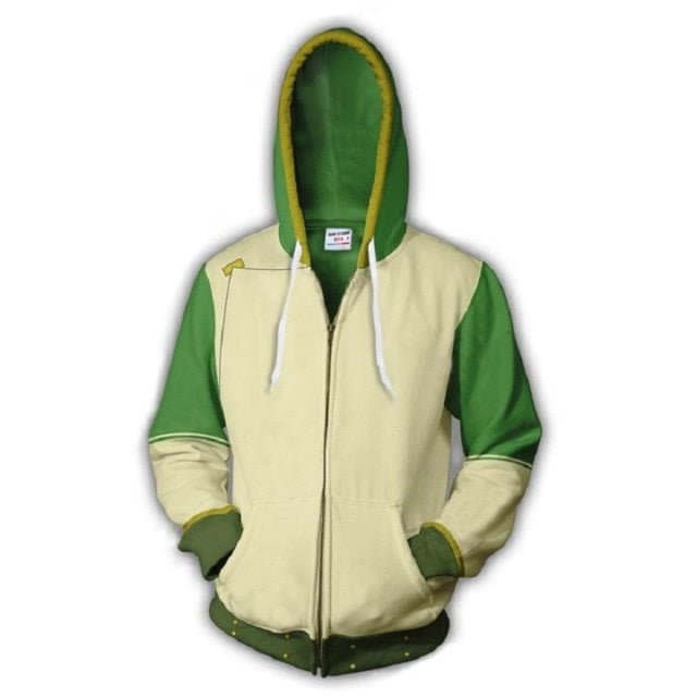 hiver avatar The Last Airbender Hoodie 3D Printed Zip Up Polyester Hip Hop Men Hooded Hoodie for Spring Autumn Sportswear