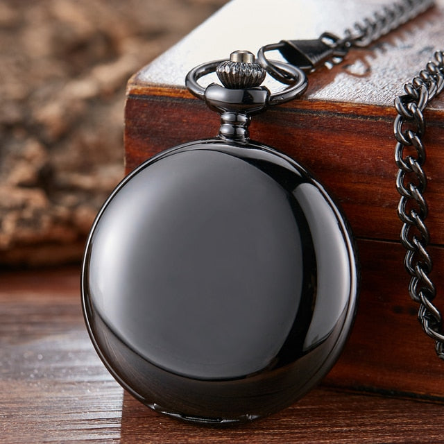 Vintage 2 Sides Open Case Mechanical Men's Watch Double Face Roman Dial Clock Hand Wind Pocket Watch With FOB Chain Gift