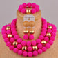 Ensemble Bijoux Fantaisie Collier Boucles d'oreilles Bracelet