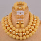 Ensemble Bijoux Fantaisie Collier Boucles d'oreilles Bracelet