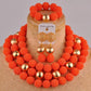 Ensemble Bijoux Fantaisie Collier Boucles d'oreilles Bracelet