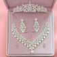 Parure Collier, Boucles d'oreilles, Diadème en cristal