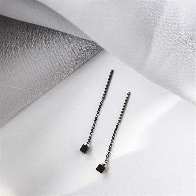 Long Tassel Butterfly Drop Earrings Silver Color 2020 Fashion Hanging Women Earrings Summer Jewelry Girls Party Gift