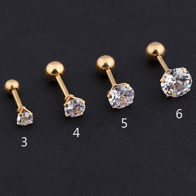 Boucles d'oreilles Acier Zircon Apportera modernité et Fantaisie a vos tenue