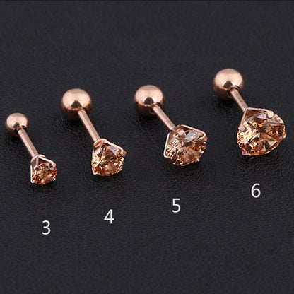 Boucles d'oreilles Acier Zircon Apportera modernité et Fantaisie a vos tenue