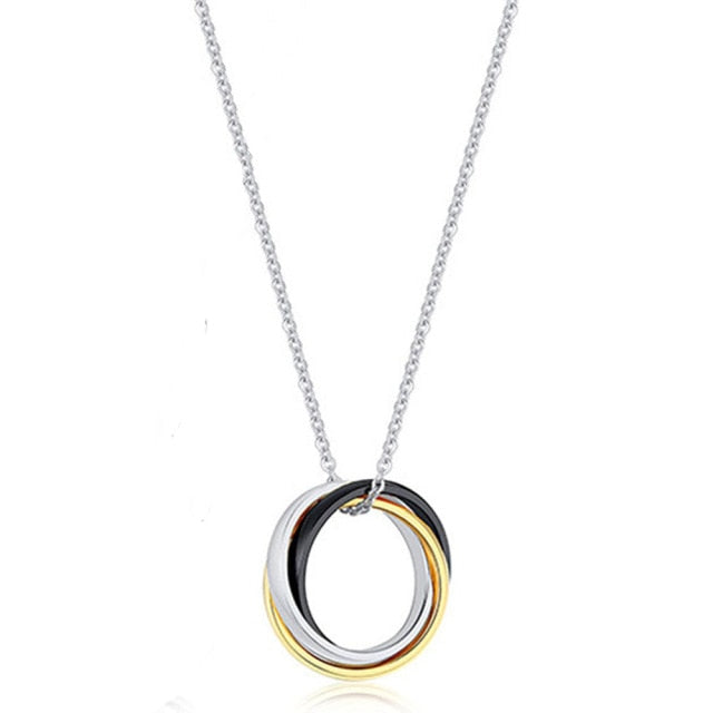 Bague Acier Inoxydable, argent Pendentif